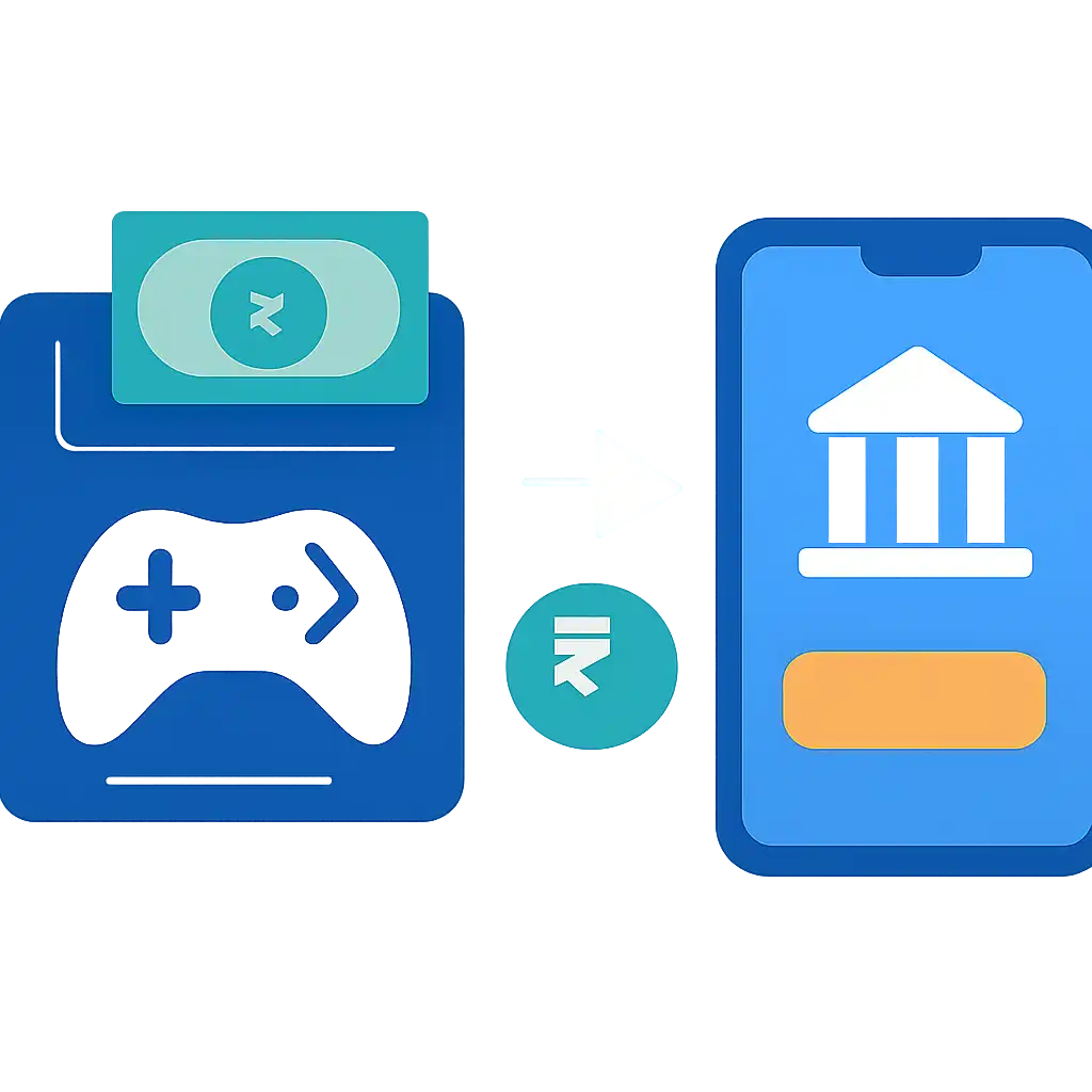 Payments / UPI symbols: 51 Game deposit and withdrawal graphic